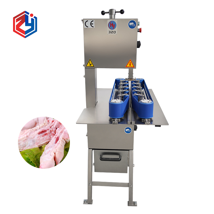 加工豬蹄不再難！豬蹄開半機(jī)助你提高生產(chǎn)效率！